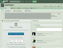 Tablet Screenshot of judasforgiven.deviantart.com