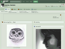 Tablet Screenshot of joanna--banana.deviantart.com