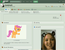 Tablet Screenshot of candysushi.deviantart.com