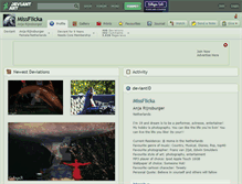 Tablet Screenshot of missflicka.deviantart.com