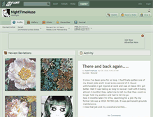 Tablet Screenshot of nighttimemuse.deviantart.com
