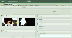 Desktop Screenshot of chrisadnyana.deviantart.com