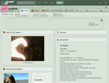 Tablet Screenshot of jynipher.deviantart.com