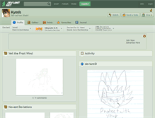 Tablet Screenshot of kyosis.deviantart.com