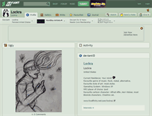 Tablet Screenshot of lockra.deviantart.com