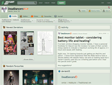 Tablet Screenshot of deaddancers.deviantart.com