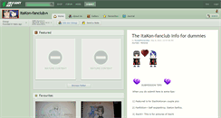 Desktop Screenshot of itakon-fanclub.deviantart.com