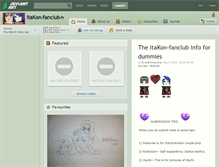 Tablet Screenshot of itakon-fanclub.deviantart.com