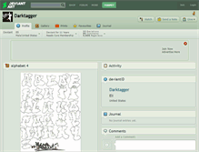 Tablet Screenshot of darktagger.deviantart.com