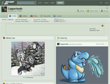 Tablet Screenshot of coppertooth.deviantart.com