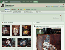 Tablet Screenshot of cdragonworks.deviantart.com