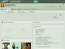 Tablet Screenshot of manofsteel2012.deviantart.com