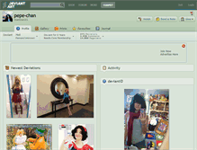 Tablet Screenshot of pepe-chan.deviantart.com