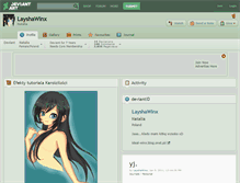 Tablet Screenshot of layshawinx.deviantart.com