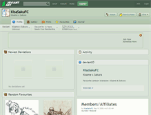 Tablet Screenshot of kisasakufc.deviantart.com