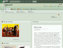 Tablet Screenshot of luffylover97.deviantart.com