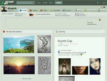 Tablet Screenshot of dreamh.deviantart.com
