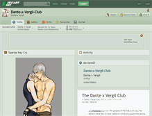 Tablet Screenshot of dante-x-vergil-club.deviantart.com