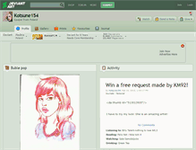Tablet Screenshot of kotsune154.deviantart.com