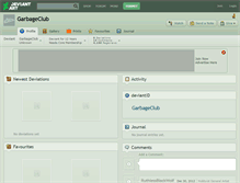 Tablet Screenshot of garbageclub.deviantart.com