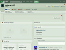 Tablet Screenshot of joedaman2005.deviantart.com