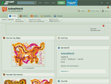 Tablet Screenshot of animalworld.deviantart.com