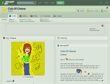 Tablet Screenshot of club-of-cheese.deviantart.com