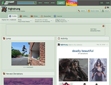Tablet Screenshot of highstrung.deviantart.com