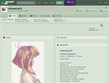 Tablet Screenshot of mikesama92.deviantart.com