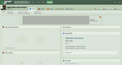 Desktop Screenshot of cigarettes-and-ramen.deviantart.com