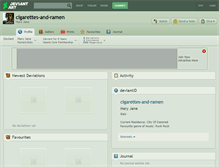 Tablet Screenshot of cigarettes-and-ramen.deviantart.com