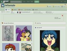 Tablet Screenshot of halfheartedha.deviantart.com