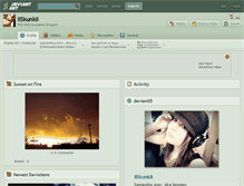 Tablet Screenshot of iiskunkii.deviantart.com