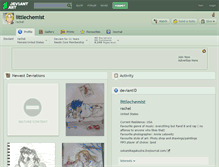 Tablet Screenshot of littlechemist.deviantart.com