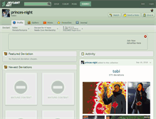 Tablet Screenshot of princes-night.deviantart.com