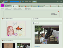 Tablet Screenshot of ferretress.deviantart.com