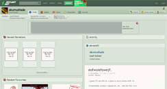 Desktop Screenshot of akumushade.deviantart.com
