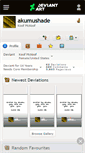 Mobile Screenshot of akumushade.deviantart.com