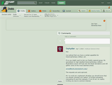 Tablet Screenshot of dobb.deviantart.com