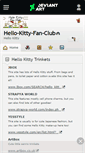 Mobile Screenshot of hello-kitty-fan-club.deviantart.com
