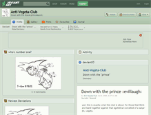 Tablet Screenshot of anti-vegeta-club.deviantart.com