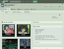 Tablet Screenshot of dark-nemesis-7.deviantart.com
