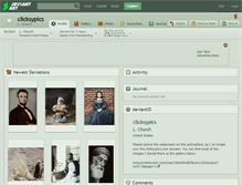 Tablet Screenshot of clicksypics.deviantart.com