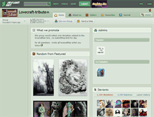 Tablet Screenshot of lovecraft-tribute.deviantart.com