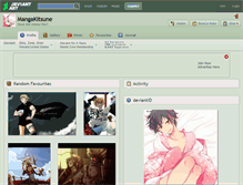 Tablet Screenshot of mangakitsune.deviantart.com
