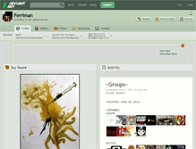Tablet Screenshot of ferriman.deviantart.com