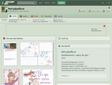 Tablet Screenshot of perrydooflove.deviantart.com