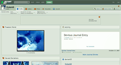 Desktop Screenshot of dylan68.deviantart.com