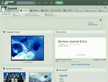Tablet Screenshot of dylan68.deviantart.com
