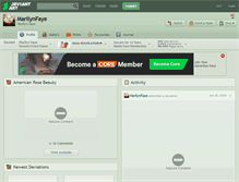 Tablet Screenshot of marilynfaye.deviantart.com
